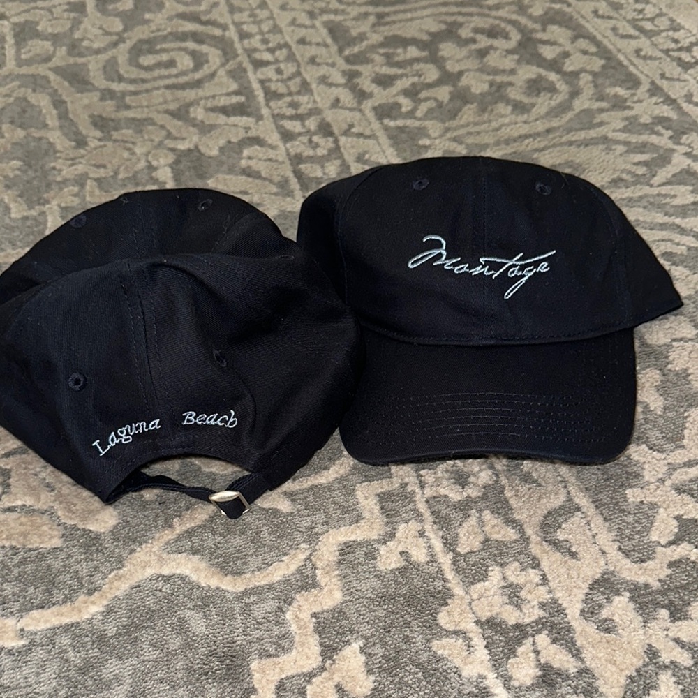 Black Laguna Beach Baseball Cap Set